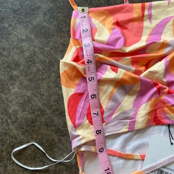 Hello Molly Pink and Orange MIDI Dress 👗 Size 6 - Picture 7 of 12